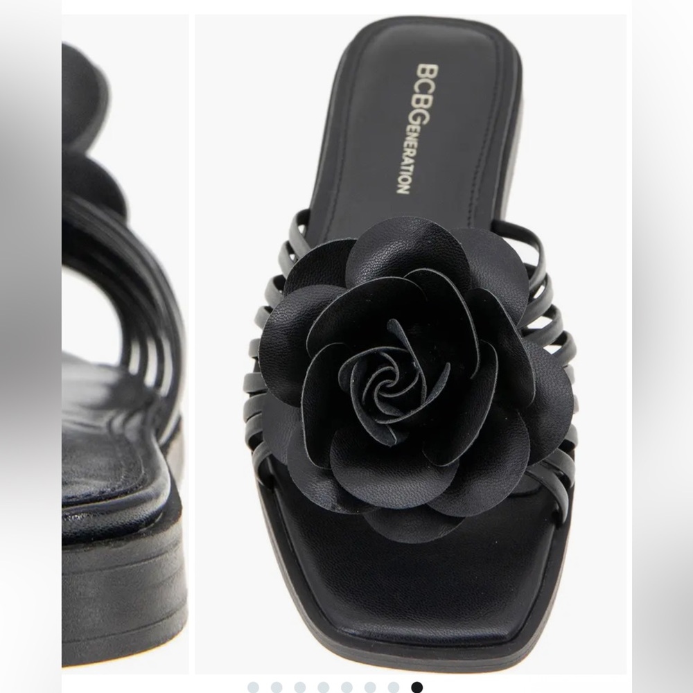 BCBGeneration Black Sandals Sleek and Stylish